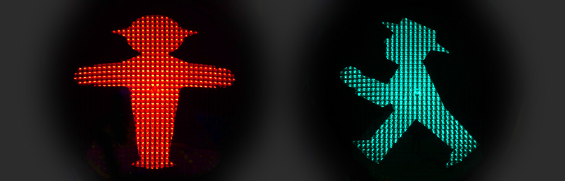 Ampelmännchen - Rot und Grün